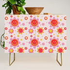 Smiling Flower Faces  Credenza Gallery Image 1