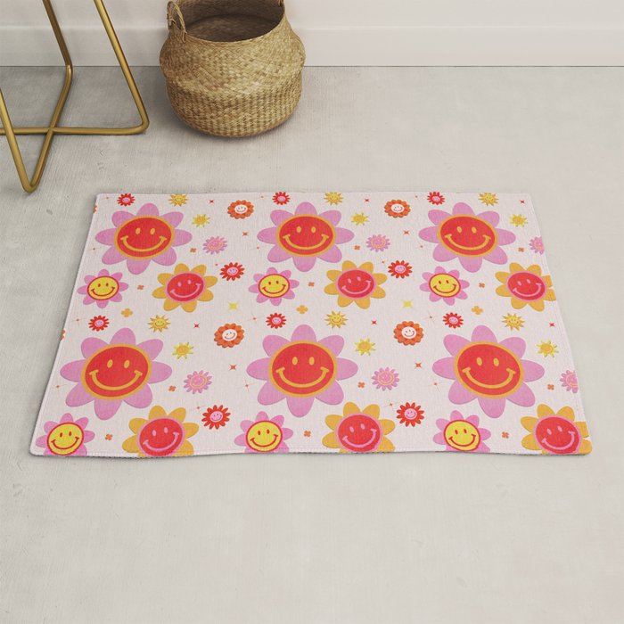 Smiling Flower Faces  Rug Gallery Image 1