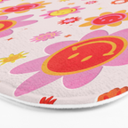 Smiling Flower Faces  Bath Mat Gallery Image 3