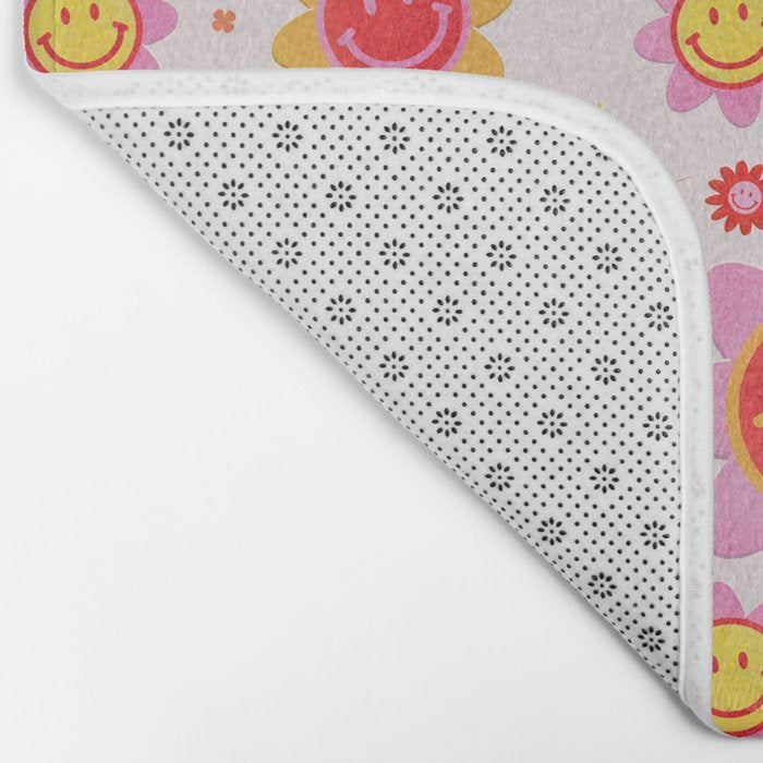 Smiling Flower Faces  Bath Mat Gallery Image 2