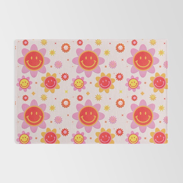 Smiling Flower Faces  Rug Gallery Image 2