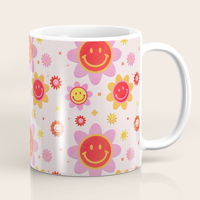 Smiling Flower Faces  Coffee Mug Gallery Image 1