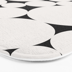 Circular Collage - Black and White Bath Mat Gallery Image 3
