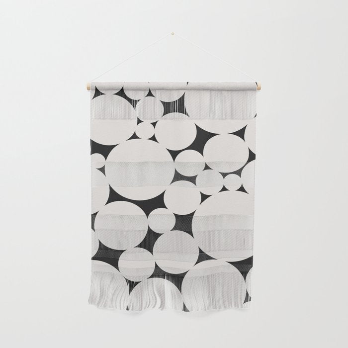 Circular Collage - Black and White Wall Hanging Gallery Image 1