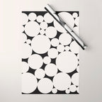 Circular Collage - Black and White Wrapping Paper Gallery Image 1