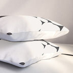 Circular Collage - Black and White Pillow Sham Gallery Image 3