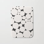 Circular Collage - Black and White Bath Mat Gallery Image 1
