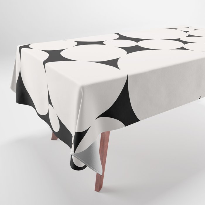 Circular Collage - Black and White Tablecloth Gallery Image 1