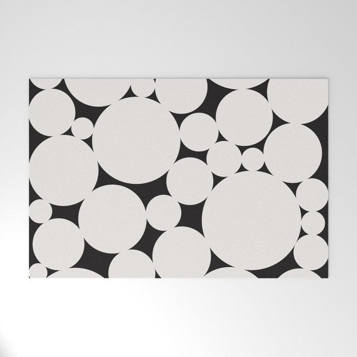Circular Collage - Black and White Welcome Mat Gallery Image 1
