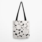 Circular Collage - Black and White Tote Bag Gallery Image 2