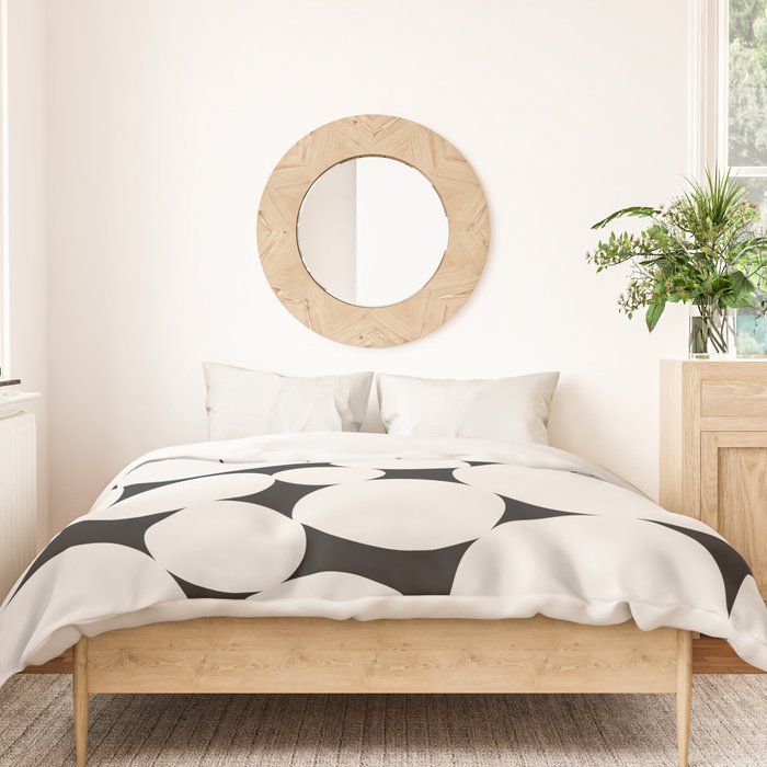 Circular Collage - Black and White Duvet Cover Gallery Image 3