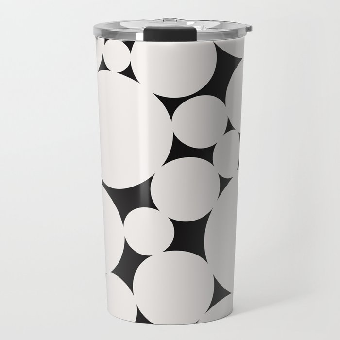 Circular Collage - Black and White Travel Mug Gallery Image 1