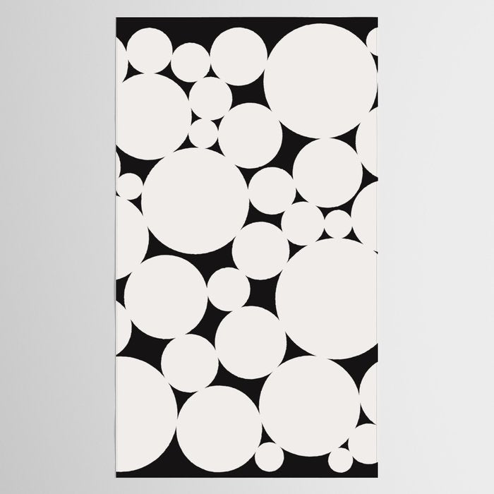 Circular Collage - Black and White Tablecloth Gallery Image 2