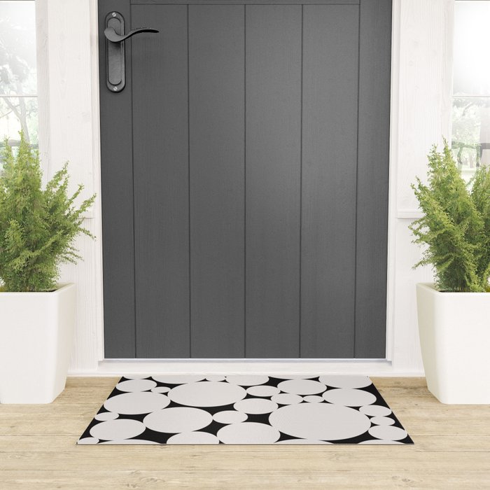 Circular Collage - Black and White Welcome Mat Gallery Image 3