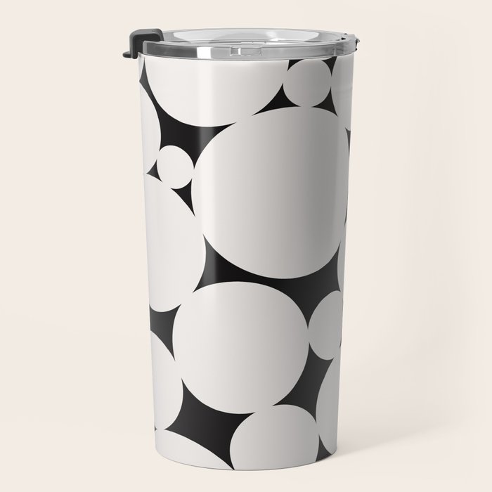 Circular Collage - Black and White Travel Mug Gallery Image 3