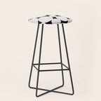 Circular Collage - Black and White Stool Gallery Image 1