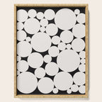 Circular Collage - Black and White Serving Tray Gallery Image 1