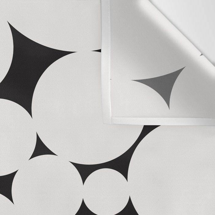 Circular Collage - Black and White Wall Tapestry Gallery Image 3