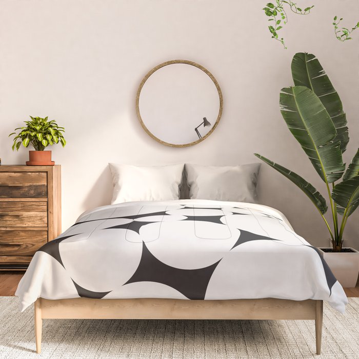 Circular Collage - Black and White Comforter Gallery Image 3