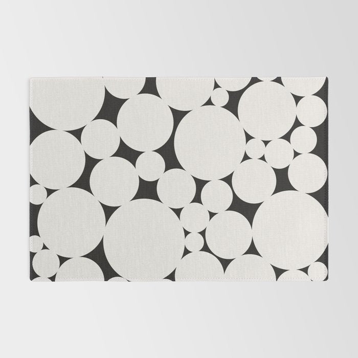 Circular Collage - Black and White Rug Gallery Image 2