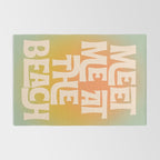 Meet Me At The Beach - Modern Typography Print Rug Gallery Image 2