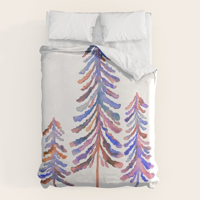 Pine Trees - Vintage Palette Duvet Cover Gallery Image 6