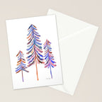 Pine Trees - Vintage Palette Stationery Card Gallery Image 2