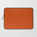 Solid Orange Sunset Color Laptop Sleeve Gallery Image 1