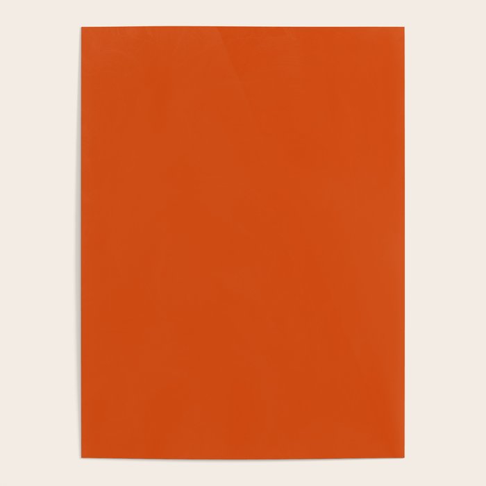 Solid Orange Sunset Color Poster Gallery Image 4