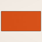 Solid Orange Sunset Color Desk Mat Gallery Image 3