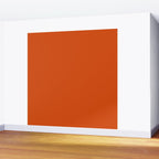 Solid Orange Sunset Color Wall Mural Gallery Image 2