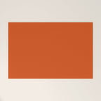 Solid Orange Sunset Color Welcome Mat Gallery Image 1