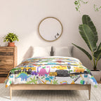 Watercolor Dinosaur Construction Crew Comforter Gallery Image 3