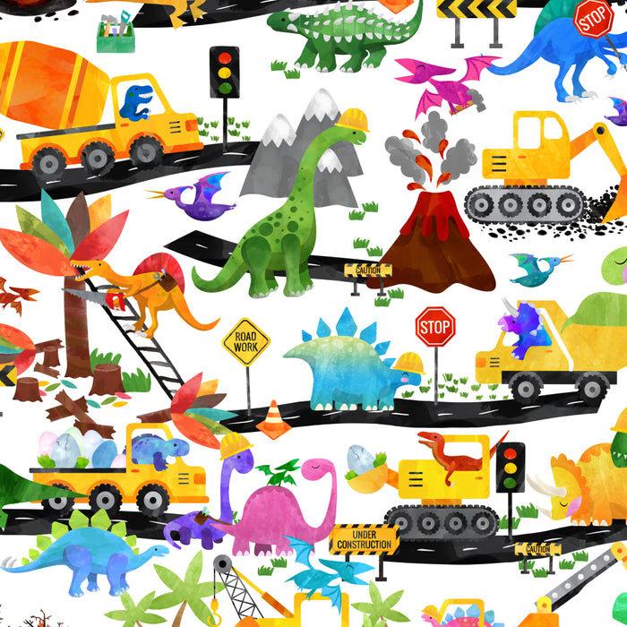 Watercolor Dinosaur Construction Crew Coffee Mug Gallery Image 2