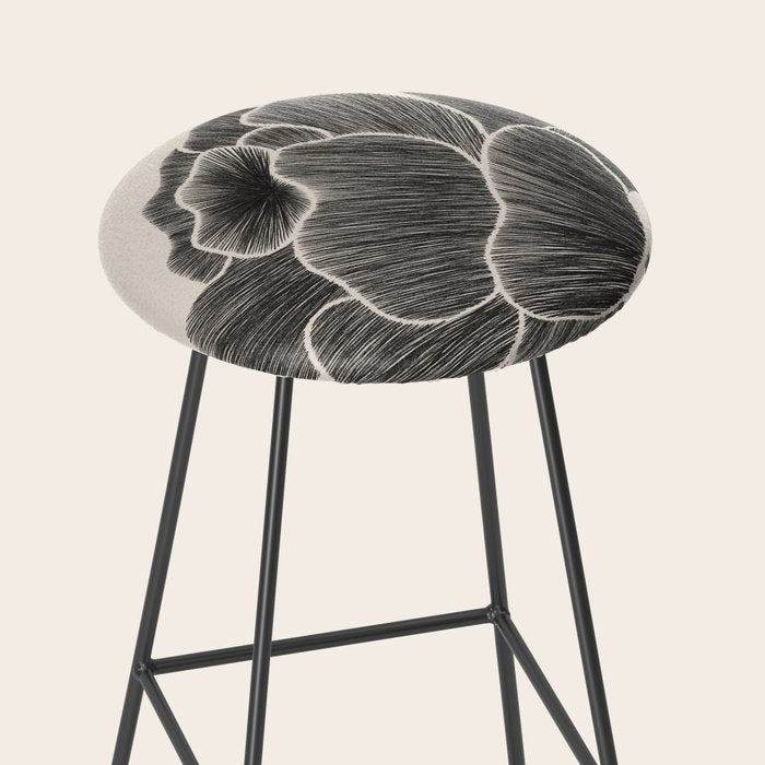 Black Peony I Stool Gallery Image 2
