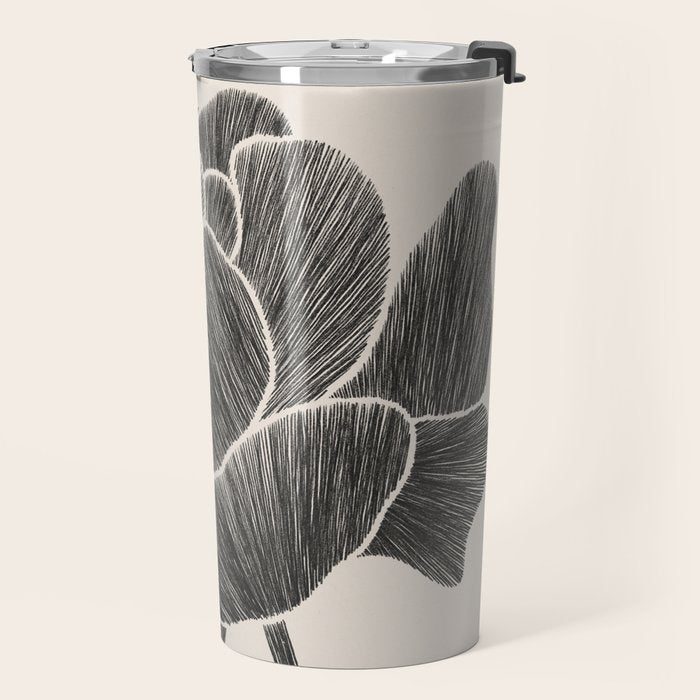 Black Peony I Travel Mug Gallery Image 2