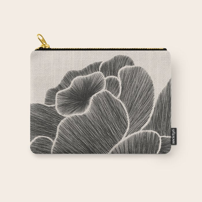 Black Peony I Carry All Pouch Gallery Image 1