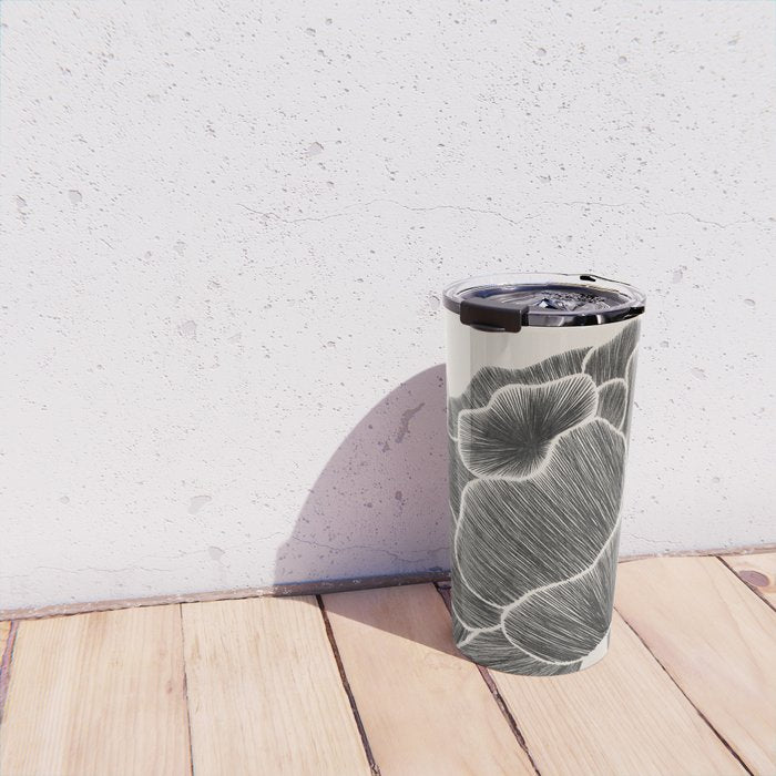 Black Peony I Travel Mug Gallery Image 4