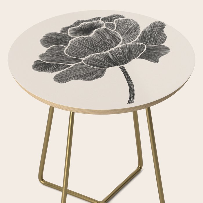 Black Peony I Side Table Gallery Image 2