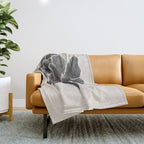 Black Peony I Throw Blanket Gallery Image 1