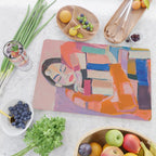 Woman Love for Books Cutting Board Gallery Image 2