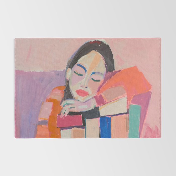 Woman Love for Books Rug Gallery Image 2