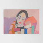 Woman Love for Books Rug Gallery Image 2
