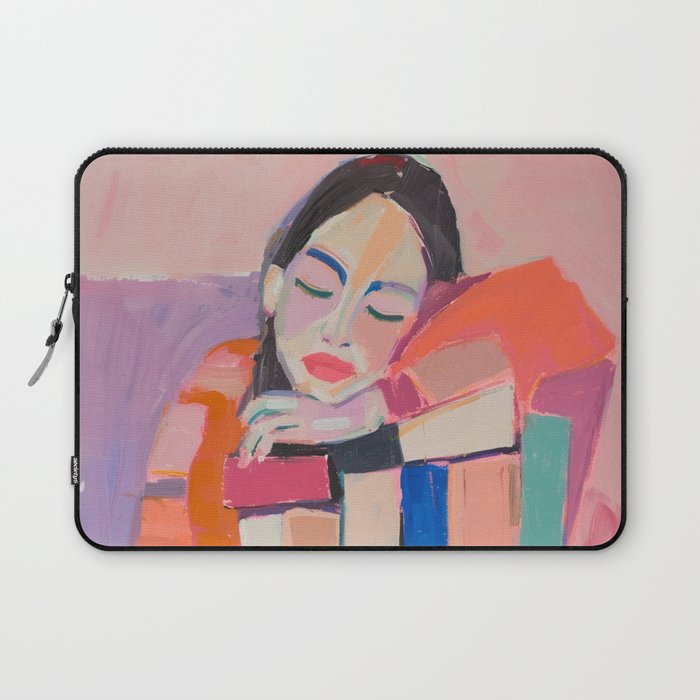 Woman Love for Books Laptop Sleeve Gallery Image 1