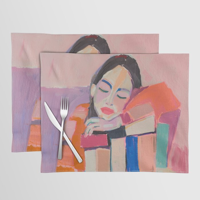 Woman Love for Books Placemat Gallery Image 1
