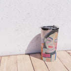 Woman Love for Books Travel Mug Gallery Image 4