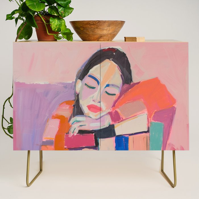 Woman Love for Books Credenza Gallery Image 1