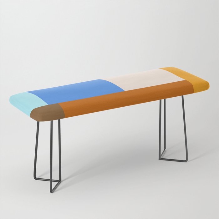 Seasonal Color Block Bench Gallery Image 1