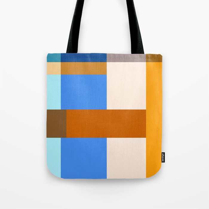 Seasonal Color Block Tote Bag Gallery Image 1