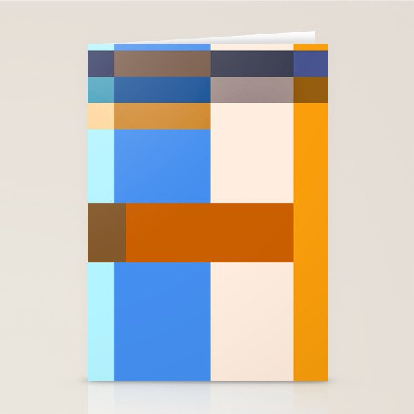 Seasonal Color Block Stationery Card Gallery Image 1